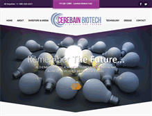 Tablet Screenshot of cerebain.com